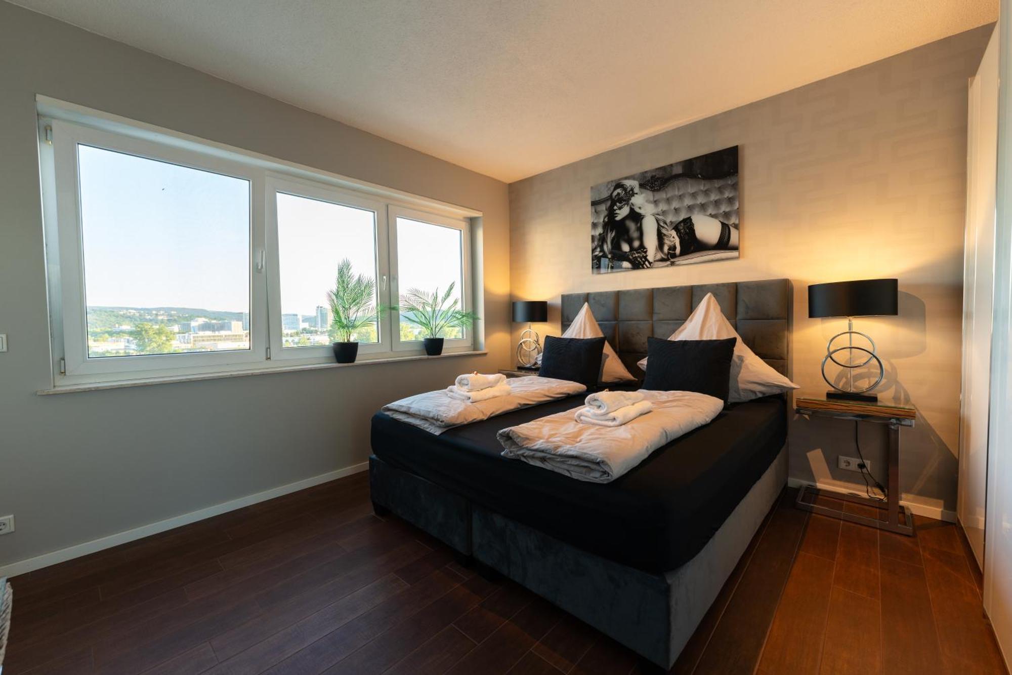 Penthouse Wohnung Mit Schoenem Moselblick In Metternich Coblence Extérieur photo